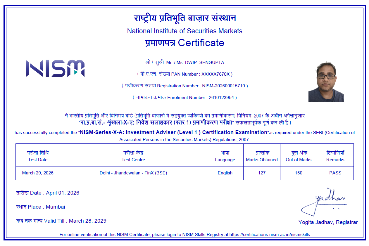 NISM Series X-A Certificate