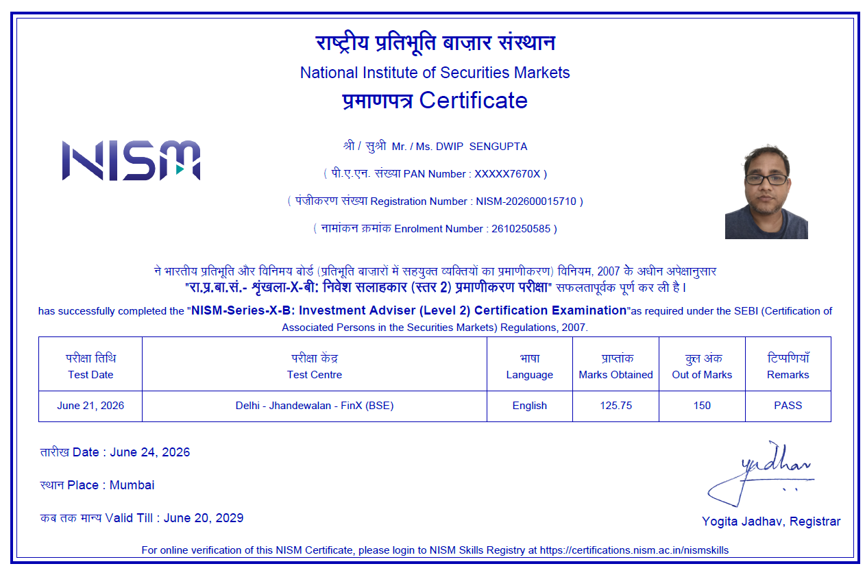 NISM Series X-B Certificate